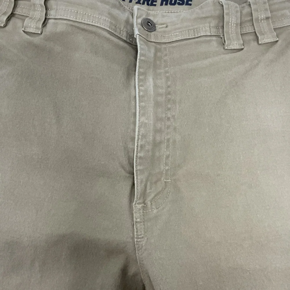 Duluth Trading Company Mens Sizes 42x32 Golden Brown‎ Tan Flex Firehose Pants